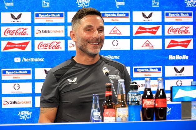 August 5, 2026, Germany, Soccer, 2. Bundesliga, 2026–2027 Season, Sportforum, Hertha BSC, Press Conference with Head Coach Stefan Leitl, Hertha BSC Berlin, 2nd Division, DFB and DFL regulations prohibit any use of photographs as image sequences and or quasi-video, Berlin Sportforum, Berlin, Germany Copyright: xNordphotox xEnglerx