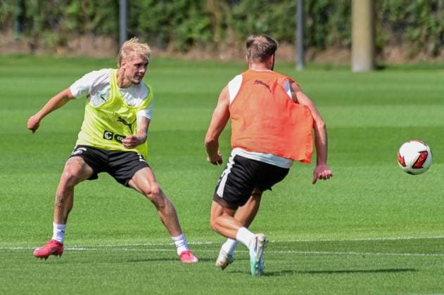 Rony Jansson, Lars Ritzka, St. Pauli, Germany, Hamburg, Training Facility on Kollaustrasse, Soccer, 2. Bundesliga, FC St. Pauli