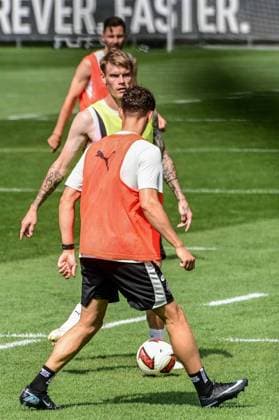 Eric Smith Kaars Martijn Pauli Germany, Hamburg, Training Facility on Kollaustrasse, Soccer, 2. Bundesliga, FC St. Pauli