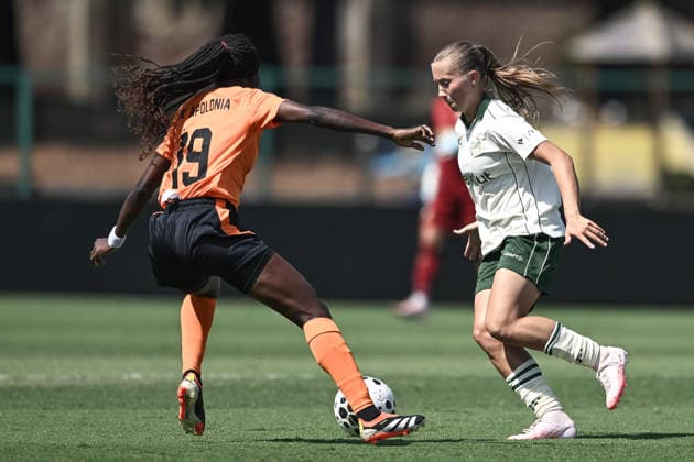 August 5, 2026: Doris Petz of Hammarby during the UEFA Women’s Champions League qualifying match between Hammarby and Apolonia on August 5, 2026 in Biella. Photo by Daniele Buffa. BILDBYRAN COP 18 XY0120 soccer football fotball UEFA Women s Champions League Hammarby Apolonia women s BBENG qualifiers  Copyright: DanielexBuffa BB260805BB207