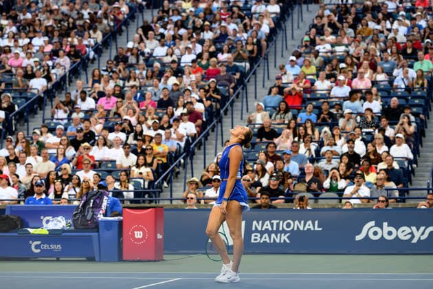 August 4, 2026, Toronto, Ontario, Canada: ARYNA SABALENKA of Belarus is seen during her second-round match against Moyuka Uchijima of Japan at the National Bank Open, part of the Hologic WTA, Tennis Damen Tour, at Sobeys Stadium. Toronto Canada - ZUMAr228 20260804_znp_r228_043 Copyright: xVasiliyxRyabykhx