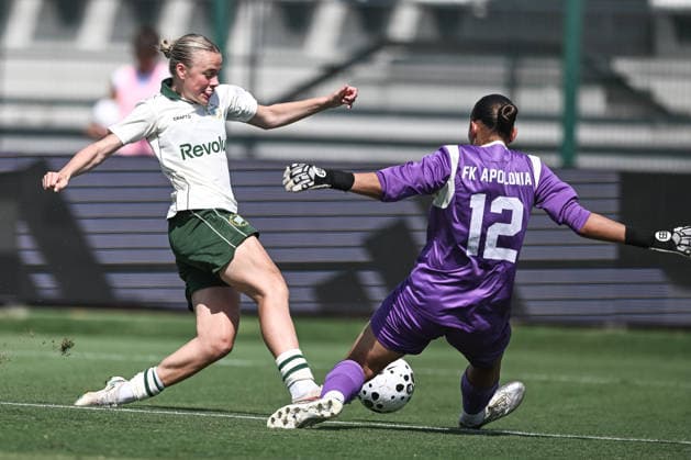August 5, 2026: Mari Nyhagen Rosendal of Hammarby during the UEFA Women’s Champions League qualifying match between Hammarby and Apolonia on August 5, 2026 in Biella. Photo by Daniele Buffa, BILDBYRAN COP 18 XY0120 soccer football UEFA Women’s Champions League Hammarby Apolonia women’s BBENG qualifiers  Copyright: DanielexBuffa BB260805BB212