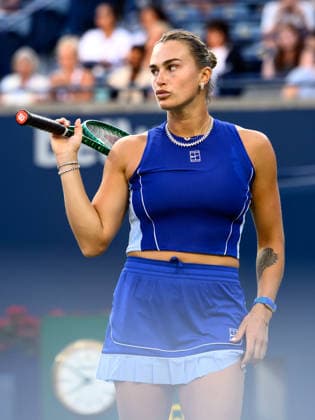 August 4, 2026, Toronto, Ontario, Canada: ARYNA SABALENKA of Belarus is seen during her second-round match against Moyuka Uchijima of Japan at the National Bank Open, part of the Hologic WTA, Tennis Damen Tour, at Sobeys Stadium. Toronto Canada - ZUMAr228 20260804_znp_r228_044 Copyright: xVasiliyxRyabykhx