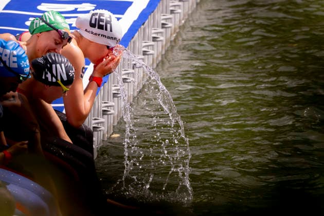 France, Paris, Centre Aquatique Olympique Metropole du Grand Paris, August 5, 2026, European Aquatics Championships – Artistic Swimming, Day 6, Women’s 5 km Open Water, Julia Ackermann of Germany, Photo by Eibner Pressefoto Tino Henschel European Aquatics Championships – Artistic Swimming, Day 6, Women’s 5 km Open Water, Paris Copyright: xEibnerxPressefotox