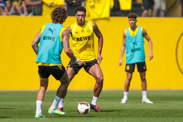 August 5, 2026, Soccer, Borussia Dortmund training session featuring Fabio Silva (Borussia Dortmund) and Jobe Bellingham (Borussia Dortmund) at the BVB training facility in North Rhine-Westphalia, Germany xRHR PHOTO DEx Copyright: DennisxEwert RHR-FOTOx RHR-FOTO DE