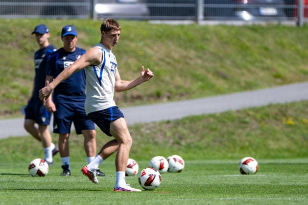 One-on-one with Alexander Prass, TSG Hoffenheim, 22, TSG Hoffenheim, soccer, training camp, preseason, 2026–2027 season, GER, August 5, 2026, Eibner Press Photo by Andreas Ulmer, TSG Hoffenheim, soccer, training camp, preseason, 2026–2027 season, GER, August 5, 2026, Copyright: xEibner-Pressefoto AndreasxUlmerx EP_AUR