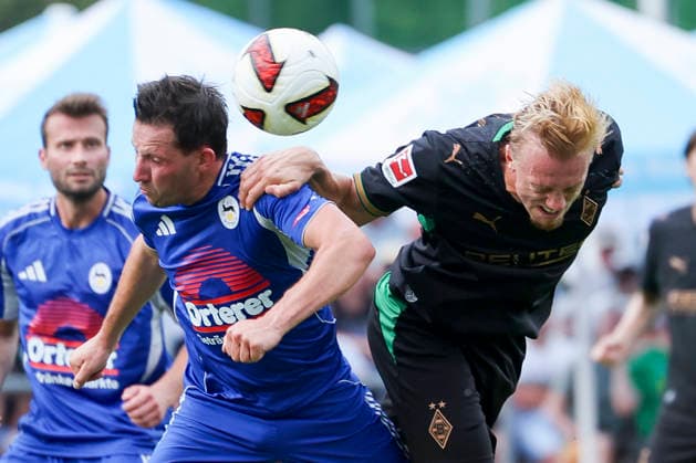 Isac Lidberg of Borussia Mönchengladbach scores the goal to make it 0–2 with this header during the friendly match between FC Rottach Egern and Borussia Mönchengladbach at Birkenmoos Stadium on August 5, 2026, in Rottach Egern, Germany. Photo by Marco Steinbrenner, DeFodi Images. Isac Lidberg of Borussia Mönchengladbach scores the goal to make it 0–2 with this header during the friendly match between FC Rottach Egern and Borussia Mönchengladbach at Stadion Birkenmoos on August 5, 2026 in Rottach Egern, Germany Photo by Marco Steinbrenner, DeFodi Images Photo by Marco Steinbrenner, DeFodi Images