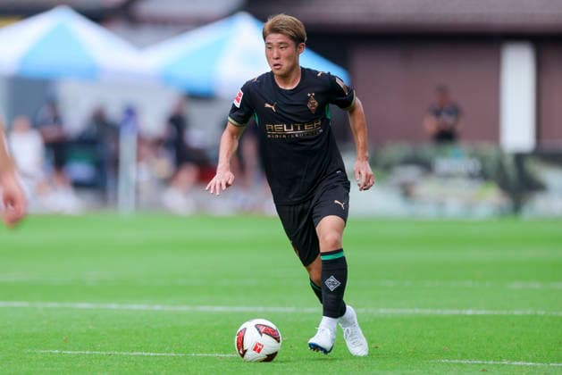 Zento Uno of Borussia Mönchengladbach controls the ball during the friendly match between FC Rottach Egern and Borussia Mönchengladbach, Birkenmoos Stadium on August 5, 2026, in Rottach Egern, Germany. Photo by Marco Steinbrenner, DeFodi Images. Zento Uno Borussia Mönchengladbach controls the ball during the friendly match between FC Rottach Egern and Borussia Mönchengladbach at Birkenmoos Stadium on August 5, 2026 in Rottach Egern, Germany Photo by Marco Steinbrenner DeFodi Images Photo by Marco Steinbrenner DeFodi Images