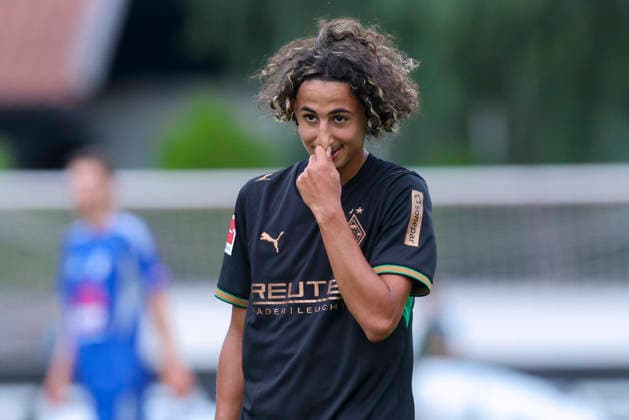 Wael Mohya of Borussia Mönchengladbach smiles during the friendly match between FC Rottach Egern and Borussia Mönchengladbach, Birkenmoos Stadium on August 5, 2026, in Rottach Egern, Germany. Photo by Marco Steinbrenner, DeFodi Images. Wael Mohya of Borussia Mönchengladbach smiles during the friendly match between FC Rottach Egern and Borussia Mönchengladbach at Birkenmoos Stadium on August 5, 2026 in Rottach Egern, Germany. Photo by Marco Steinbrenner, DeFodi Images. Photo by Marco Steinbrenner, DeFodi Images