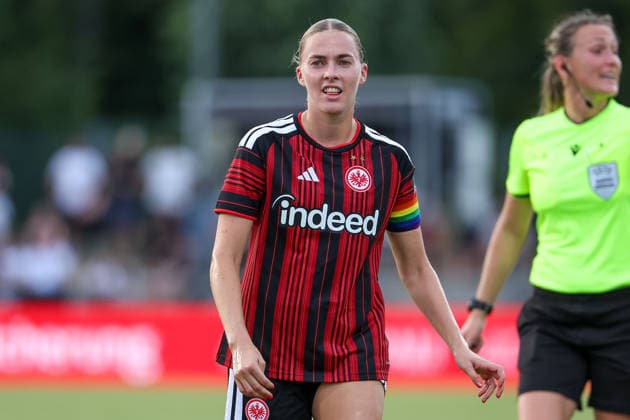 Frankfurt am Main, Germany, August 2026 Laura Freigang Eintracht Frankfurt during the second qualifying round match between Eintracht Frankfurt and Omonia Nicosia in the semifinals of the UEFA Women s LP Mini Tournament at Stadium am Bretanobad in Frankfurt am Main, Germany Copyright: HMBxMedia JoaquimxFerreira