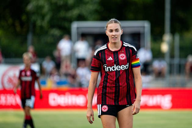 August 5, 2026, GER, Soccer, Women s, UEFA Women s Champions League, 2026–2027 season, Qualifying tournament, Semifinals, Eintracht Frankfurt vs. Omonia Nicosia, Laura Freigang (Eintracht Frankfurt), 10, Frankfurt am Main, Stadion am Brentanobad, Hesse, Germany Copyright: xNordphoto Memmlerx