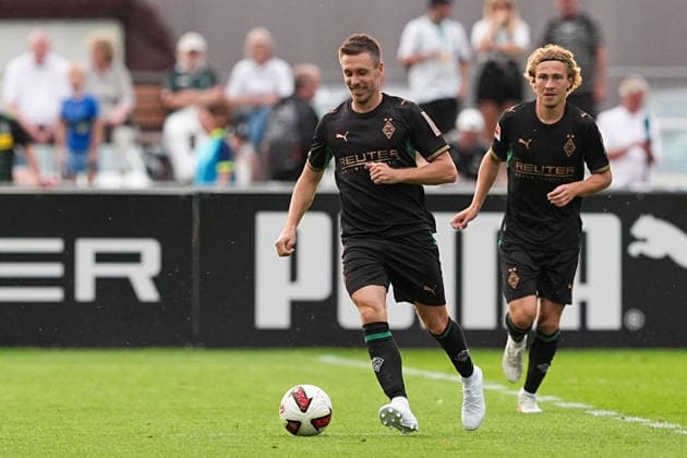 August 5, 2026, xydrx, soccer, friendly match, FC Rottach Egern vs. Borussia Mönchengladbach, 2026–2027 season, Birkenmoos Stadium, Patrick Herrmann, Borussia Mönchengladbach, No. 12 as a surprise player; DFB regulations prohibit any use of photographs as image sequences and or quasi-video Copyright: HMBxMedia YannisxDreimann