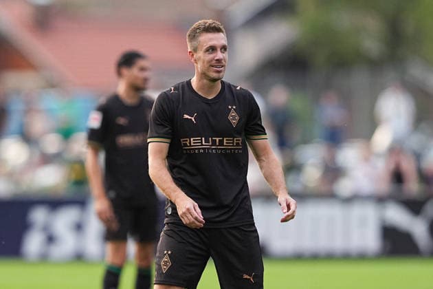 August 5, 2026, xydrx, soccer, friendly match, FC Rottach Egern vs. Borussia Mönchengladbach, 2026–2027 season, Birkenmoos Stadium, Patrick Herrmann, Borussia Mönchengladbach, No. 12 as a surprise player; DFB regulations prohibit any use of photographs as image sequences and or quasi-video Copyright: HMBxMedia YannisxDreimann