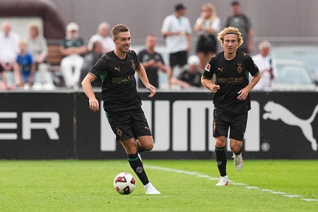 August 5, 2026, xydrx, soccer, friendly match, FC Rottach Egern vs. Borussia Mönchengladbach, 2026–2027 season, Birkenmoos Stadium, Patrick Herrmann, Borussia Mönchengladbach, No. 12 as a surprise player; DFB regulations prohibit any use of photographs as image sequences and or quasi-video Copyright: HMBxMedia YannisxDreimann