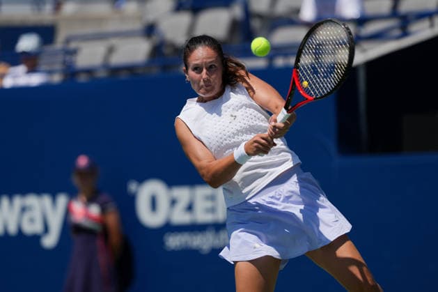 National Bank Open 2026 - Day 5 TORONTO, CANADA - AUGUST 5 : Daria Kasatkina of Australia in action against Elena Rybakina of Kazakhstan in the round of 64 during the WTA, Tennis Damen 1000 National Bank Open in Toronto, Ontario, Canada on August 5, 2026. Mert Alper Dervis Anadolu Ontario Canada. Editorial use only. Please get in touch for any other usage.  Copyright: x2026xAnadoluxMertxAlperxDervisx