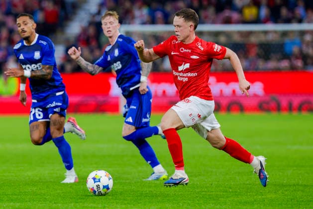 UEFA Conference League 2026 Brann Apollon Limassol Bergen 20260805 Brann s Eggert Aron Gudmundsson in the UEFA Conference League soccer match between SK Brann and Apollon Limassol at Brann Stadium. Photo: Paul S. Amundsen, NTB, Bergen, Norway. EDEDITORIAL USE ONLY; RESTRICTED USE FOR BETTING COMPANIES  Copyright: xPaulxS.xAmundsenx xNTBx