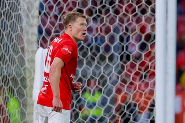 UEFA Conference League 2026 Brann Apollon Limassol Bergen 20260805 Brann s Kristian Eriksen in the UEFA Conference League soccer match between SK Brann and Apollon Limassol at Brann Stadium. Photo: Paul S. Amundsen, NTB, Bergen, Norway. EDITORIAL USE ONLY: RESTRICTED USE FOR BETTING COMPANIES  Copyright: xPaulxS.xAmundsenx xNTBx