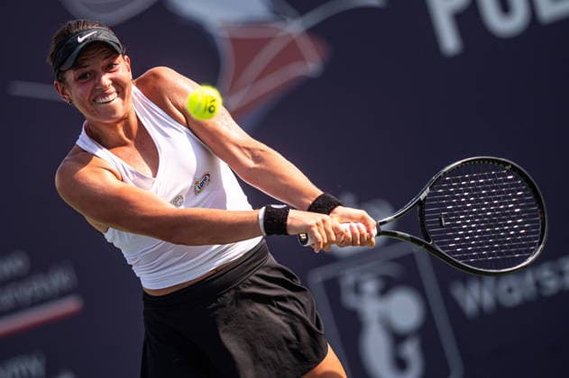 Warszawa 05.08.2026. Tennis. WTA, Tennis Damen 125 Warsaw T-Mobile Polish Open, day 4, Warsaw, Poland --- Tenis. Turniej WTA 125 Warsaw T-Mobile Polish Open, dzien 4, Warszawa Persons shown : Weronika Falkowska Fot. Kai Taller Arena Akcji NEWSPIX.PL --- newspix.pl 
