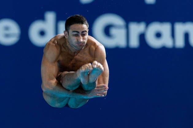 Swimming, European Championships in Paris, diving, synchronised diving, men, 3m springboard