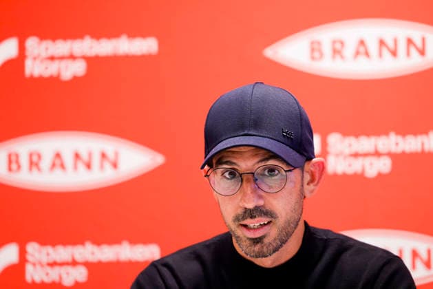 UEFA Conference League 2026: Apollon Limassol vs. Bergen, August 5, 2026. Apollon Limassol coach Hernan Losada at a press conference following the UEFA Conference League soccer match between SK Brann and Apollon Limassol at Brann Stadium. Photo: Paul S. Amundsen, NTB Bergen, Norway EDITORIAL USE ONLY RESTRICTED USE FOR BETTING COMPANIES  Copyright: xPaulxS.xAmundsenx xNTBx