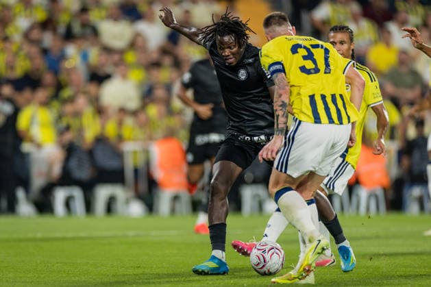SOCCER - UEFA CL, Fenerbahce vs Sturm ISTANBUL,TURKEY,05.AUG.26 - SOCCER - UEFA Champions League, qualification, Fenerbahce Istanbul vs Sturm Graz. Image shows Seedy Jatta (Sturm).  GEPAxpictures xMatthiasxTrinkl