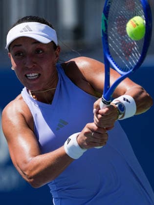 National Bank Open 2026 - Day 5 TORONTO, CANADA - AUGUST 5 : Jessica Pegula of the United States in action against Magdalena Frech of Poland in the round of 64 during the WTA, Tennis Damen 1000 National Bank Open in Toronto, Ontario, Canada on August 5, 2026. Mert Alper Dervis Anadolu Toronto Canada. Editorial use only. Please get in touch for any other usage.  Copyright: x2026xAnadoluxMertxAlperxDervisx