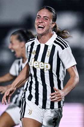 Db Biella(To) 05 08 2026 - qualificazione Women™s Champions League Juventus-Torreense foto Daniele Buffa Image nella foto: esultanza gol Estela Carbonell 