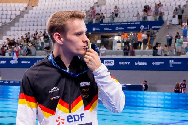 France, Paris, Centre Aquatique Olympique Metropole du Grand Paris, August 5, 2026, European Aquatics Championships – Artistic Swimming, Day 6, Men’s 3-meter Springboard Final, Moritz Wesemann of Germany, Photo by Eibner Pressefoto Tino Henschel European Aquatics Championships Artistic Swimming, Day 6, Men’s 3-meter Springboard Final, Paris Copyright: xEibnerxPressefotox