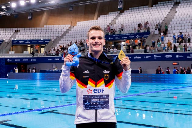 France, Paris, Centre Aquatique Olympique Metropole du Grand Paris, August 5, 2026, European Aquatics Championships – Artistic Swimming, Day 6, Men’s 3-meter Springboard Final, Moritz Wesemann of Germany, Photo by Eibner Pressefoto Tino Henschel European Aquatics Championships Artistic Swimming, Day 6, Men’s 3-meter Springboard Final, Paris Copyright: xEibnerxPressefotox