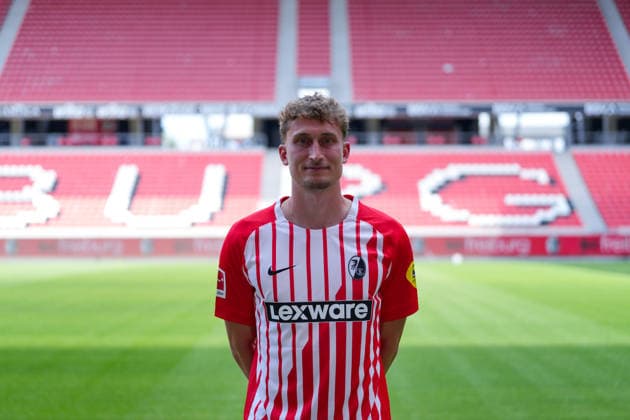 Patrick Osterhage, SC Freiburg, June 6, SC Freiburg 1, Bundesliga, Profile Session 2026–2027, Freiburg, Europa-Park Stadium, Baden-Württemberg, Germany Copyright: AA_STEINSIEK.CH