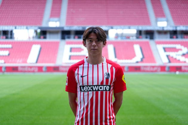 Rihito Yamamoto, SC Freiburg, 20 SC Freiburg 1 BL, Bundesliga, Photo Shoot 2026 2027, Freiburg, Europa-Park Stadium, Baden-Württemberg, Germany Copyright: AA_STEINSIEK.CH