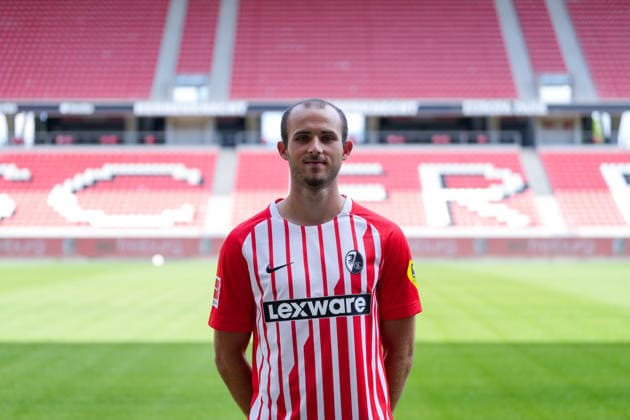 Max Rosenfelder, SC Freiburg, 37, SC Freiburg 1, Bundesliga, Photo Shoot 2026–2027, Freiburg, Europa-Park Stadium, Baden-Württemberg, Germany Copyright: AA_STEINSIEK.CH