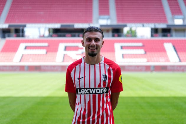 Berkay Yilmaz SC Freiburg, 27 SC Freiburg 1 Bundesliga, Profile 2026 2027 Freiburg Europa-Park Stadium Baden-Württemberg Germany Copyright: AA_STEINSIEK.CH
