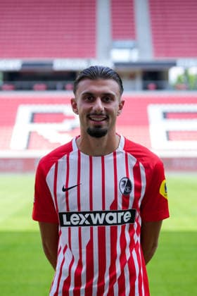 Berkay Yilmaz SC Freiburg, 27 SC Freiburg 1 Bundesliga, Profile 2026 2027 Freiburg Europa-Park Stadium Baden-Württemberg Germany Copyright: AA_STEINSIEK.CH