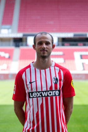 Max Rosenfelder, SC Freiburg, 37, SC Freiburg 1, Bundesliga, Photo Shoot 2026–2027, Freiburg, Europa-Park Stadium, Baden-Württemberg, Germany Copyright: AA_STEINSIEK.CH