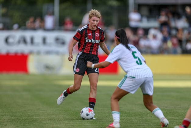 GER, Frankfurt, Eintracht Frankfurt vs. AC Omonia Nicosia, UEFA Women s Champions League, Soccer, UEFA, 2026–2027 Season, Stadion am Brentanobad, Qualifying Round, Semifinal Photo by Paulina Krumbiegel Eintracht Frankfurt Women 27 DFB DFL REGULATIONS PROHIBIT ANY USE OF PHOTOGRAPHS AS IMAGE SEQUENCES AND OR QUASI-VIDEO, August 5, 2026 Copyright: HMBxMedia HendrikxHamelau