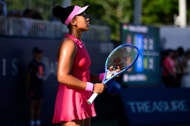 August 5, 2026, Toronto, Ontario, Canada: NAOMI OSAKA of Japan is seen during her second-round match against Panna Udvardy of Hungary at the National Bank Open, part of the Hologic WTA, Tennis Damen Tour, at Sobeys Stadium. Osaka defeated Udvardy 6-2, 6-4 to advance to the third round. Toronto Canada - ZUMAr228 20260805_znp_r228_039 Copyright: xVasiliyxRyabykhx
