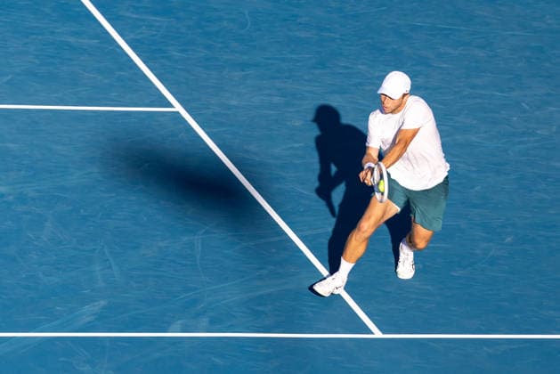 August 5, 2026, Montreal, Quebec, Canada: TALLON GRIEKSPOOR from Nederlands backhand in match against Alexander Zverev (1) from Germany in second round at Canadian Open at IGA stadium in Montreal, Quebec, Canada on 2026-08-05 Montreal Canada - ZUMAl189 20260805_zsp_l189_089 Copyright: xYannickxLegarex