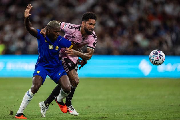 HONG KONG, CHINA - AUGUST 05: Moises Caicedo of Chelsea competes for the ball during a match between Chelsea and Juventus during Hong Kong Football Festival 2026 at Kai Tak Stadium on August 5, 2026 in Hong Kong, China.  Copyright: xVCGx 111658295935