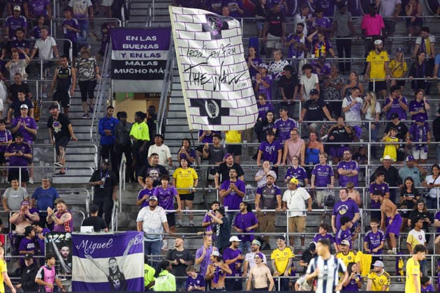 August 5, 2026, Orlando, Florida, USA: Orlando City SC supporters during a match against C.F. Monterrey. Orlando City SC hosted C.F. Monterrey in phase one of Leagues Cup 2026 at Inter.Co Stadium in Orlando, FL. Orlando USA - ZUMAm299 20260805_znp_m299_022 Copyright: xTaylorxMcFeex