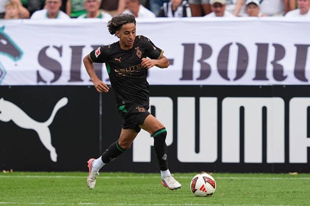 August 5, 2026, xydrx, soccer, friendly match, FC Rottach Egern vs. Borussia Mönchengladbach, 2026–2027 season, Birkenmoos Stadium, Wael Mohya, Borussia Mönchengladbach, 36. DFB regulations prohibit any use of photographs as image sequences and or quasi-video. Copyright: HMBxMedia YannisxDreimann