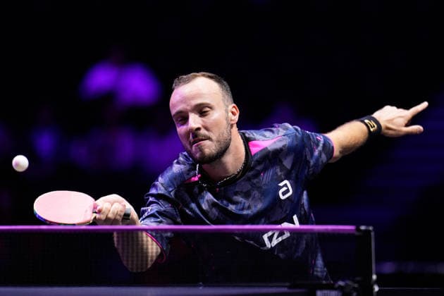 Simon Gauzy (FRA), AUGUST 6, 2026 - Table tennis, Tischtennis : WTT Champions Yokohama 2026 Mens singles round of 32 at Yokohama BUNTAI, Kanagawa, Japan. Noxthirdxpartyxsales  aflo_340203567 KenxAsakurax