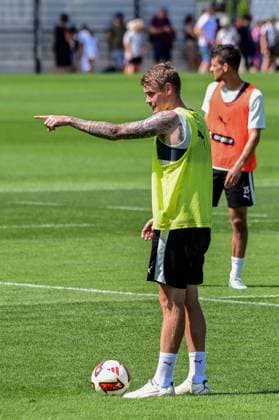 Eric Smith Pauli Penalty Kick Germany, Hamburg, Training Facility on Kollaustrasse, Soccer, 2. Bundesliga, FC St. Pauli