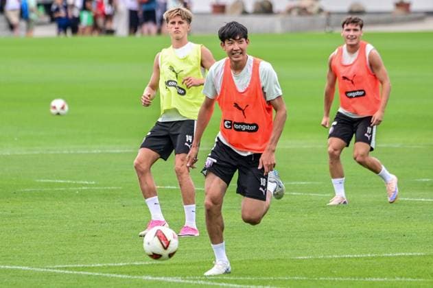 Ahlstrand, Erik, Taichi Hara, Pauli, Germany, Hamburg, Training Facility on Kollaustrasse, Soccer, 2. Bundesliga, FC St. Pauli