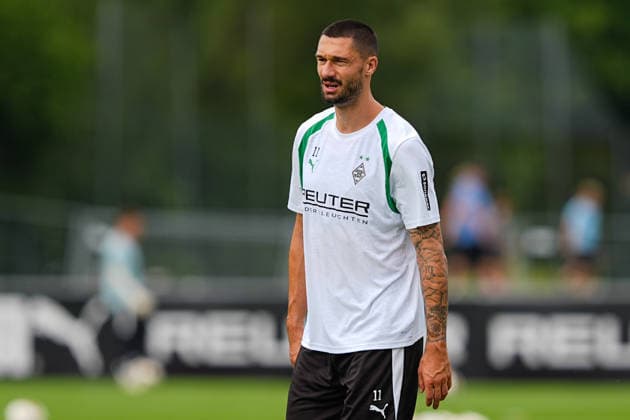 August 6, 2026, xydrx, soccer, training camp, Borussia Mönchengladbach, 2026–2027 season, Stadion am Birkenmoos, Tim Kleindienst, Borussia Mönchengladbach, 11 DFB regulations prohibit any use of photographs as image sequences and or quasi-video Copyright: HMBxMedia YannisxDreimann