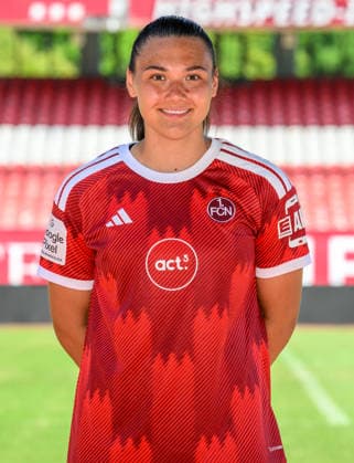 August 4, 2026 1 FC Nürnberg FCN Club Women s Team Women s Soccer Bundesliga (BL) 2026–2027 Season Photo Shoot Portrait Session Introduction Presentation Press Conference xwoxzix Single Image Individual Photo Portrait Headshot Clara Fröhlich Froehlich 5, 1 FC Nuremberg FCN