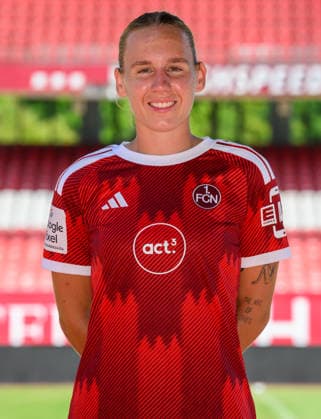 August 4, 2026 1. FC Nürnberg (FCN) Women s Club Women s Soccer Bundesliga (BL) 2026–2027 Season Photo Shoot Portrait Session Introduction Presentation Press Conference xwoxzix Single Image Individual Photo Portrait Headshot Emöke Emoeke Papai 15, 1 FC Nuremberg FCN
