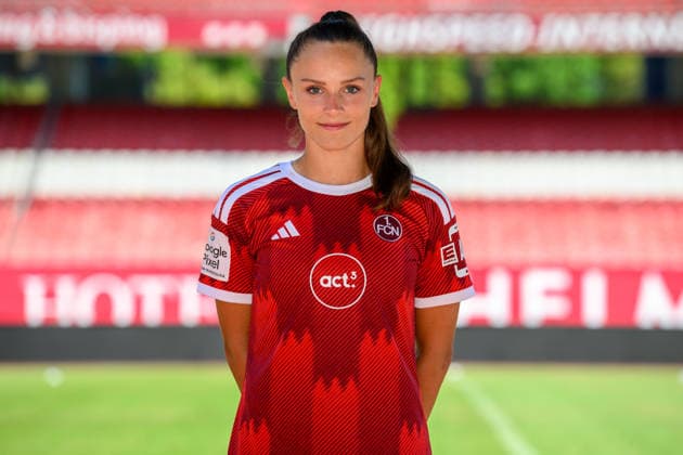 August 4, 2026 1 FC Nürnberg FCN Club Women s Team Women s Soccer Bundesliga (BL) 2026–2027 Season Photo Shoot Portrait Session Introduction Presentation Press Event xwoxzix Single Image Individual Photo Portrait Headshot Sanja Homann 19, 1 FC Nuremberg FCN