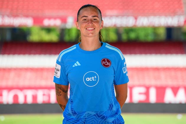 August 4, 2026 1 FC Nürnberg FCN Club Women s Team Women s Soccer Bundesliga (BL) 2026–2027 Season Photo Shoot Portrait Session Introduction Presentation Press Event xwoxzix Single Image Individual Photo Portrait Headshot Lourdes Carmen Romero GrzGoal 1, 1 FC Nuremberg FCN