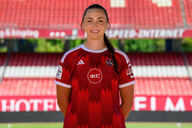 August 4, 2026 1 FC Nürnberg FCN Club Women s Team Women s Soccer Bundesliga (BL) 2026–2027 Season Photo Shoot Portrait Session Introduction Presentation Press Event xwoxzix Single Image Individual Photo Portrait Headshot Leia Varley 2, 1 FC Nuremberg FCN